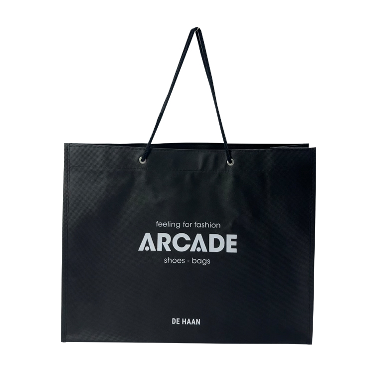 Bolsa de compras preta sem tecido