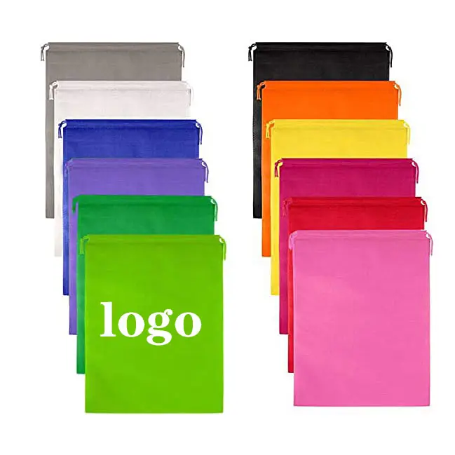 Logotipo personalizado Durável Travel Packaging Clothing Sapatos de roupas masculinas e femininas Rainbow não tecido não tecido à prova de poeira