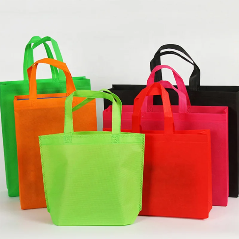 Bolsa de compras multicoloria não tecida