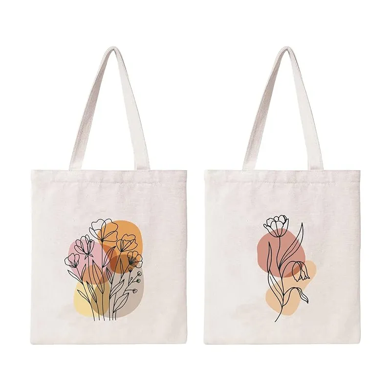 Bolsa de lona de algodão em branco e ecologicamente correta Bola de lona de algodão