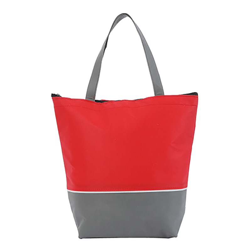 Sacola Cooler Cinza-Vermelho