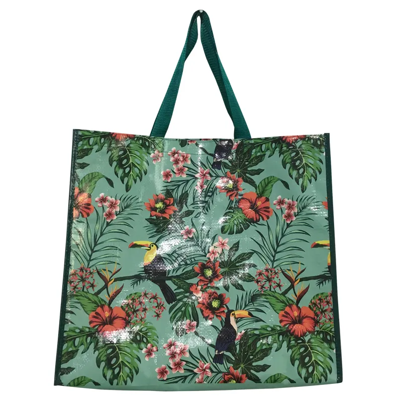 Sacolas de compras laminadas PP recicladas