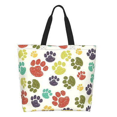 Bolsa de algodão de cachorro fofo e pata de gatinho de grande capacidade