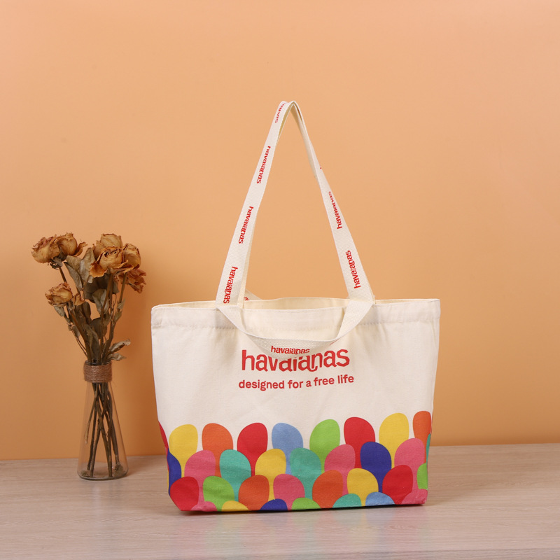 Bolsa tote de lona com design bem