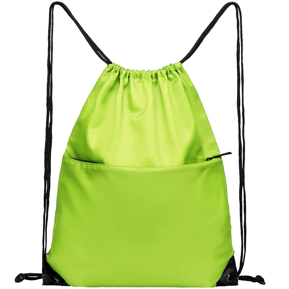 Mochilas com zíper de cordas de grande capacidade para as mochilas
